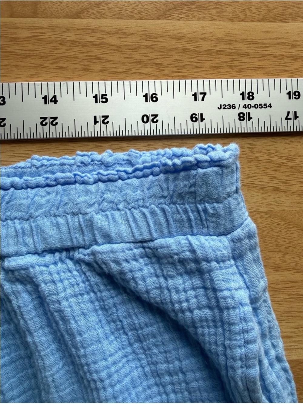 Shade and Shore Light Blue Summer Gauze Wide-Leg Pants XL - Picture 4 of 4